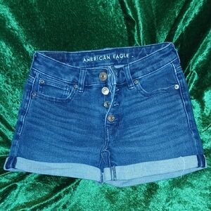 American Eagle Outfitters Dark Blue Jean Shorts